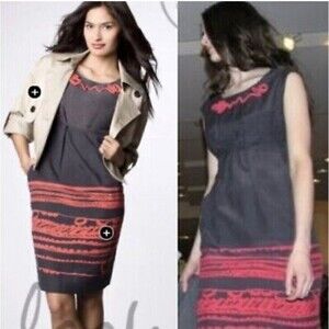 Jodi Arnold For The Limited Dress Women Size 6 Sleeveless Silk Linen Pockets‌‌